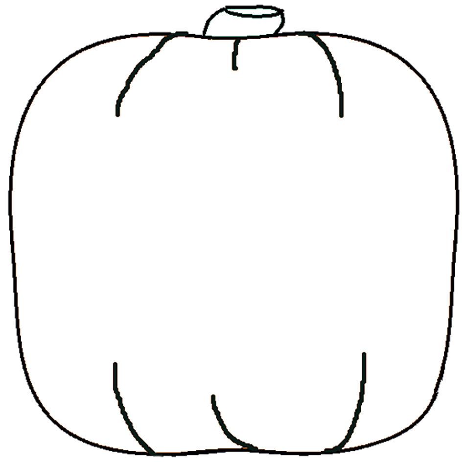 950x950 Pumpkin Pattern Coloring Page Printable