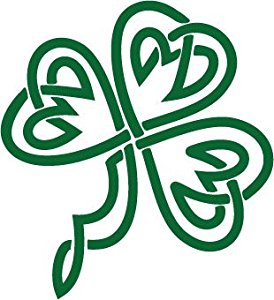 274x300 Shamrock Outline Decal Sticker