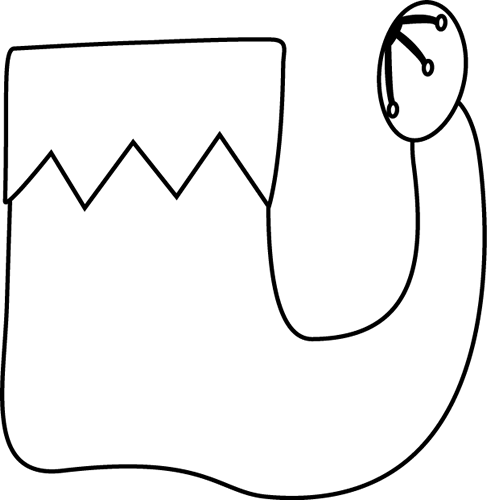 487x500 Black And White Single Elf Shoe Clip Art