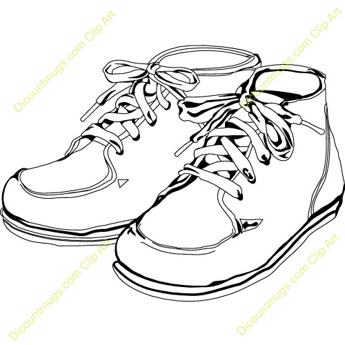 500x500 Shoe Clipart Shoe Outline