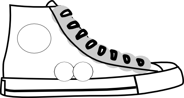 600x319 Sneaker Shoe Outline Clip Art Free Clipartfest