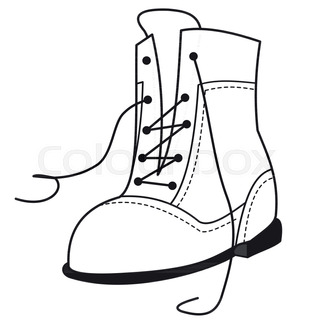 320x320 Vector Silhouette Shoe On White Background Stock Vector Colourbox