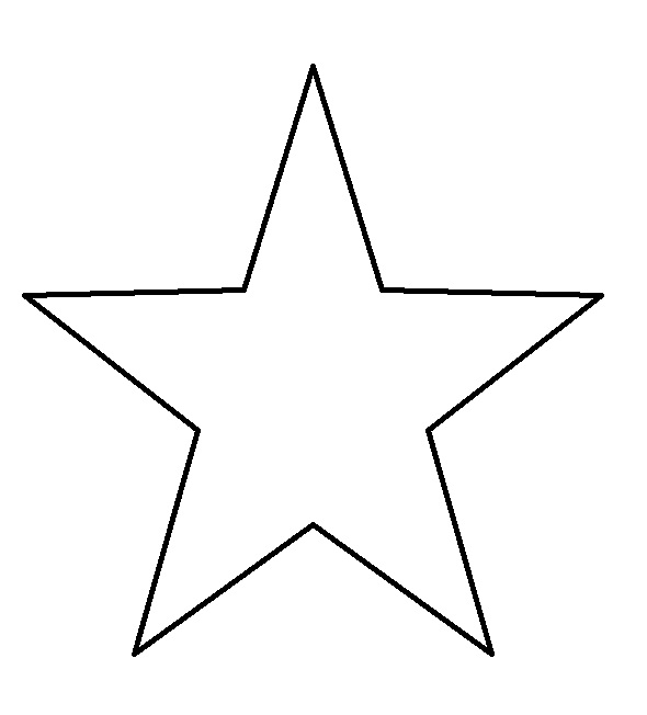 590x652 Star Outline Template Photo
