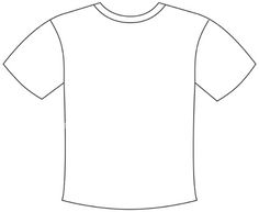 Outline Of A T Shirt Template | Free download on ClipArtMag