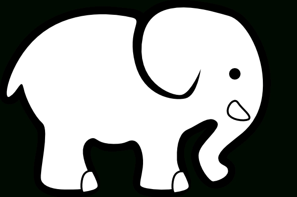600x399 Elephant Clipart Outline Letters Example