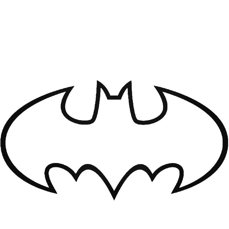 Batman Outline SVG