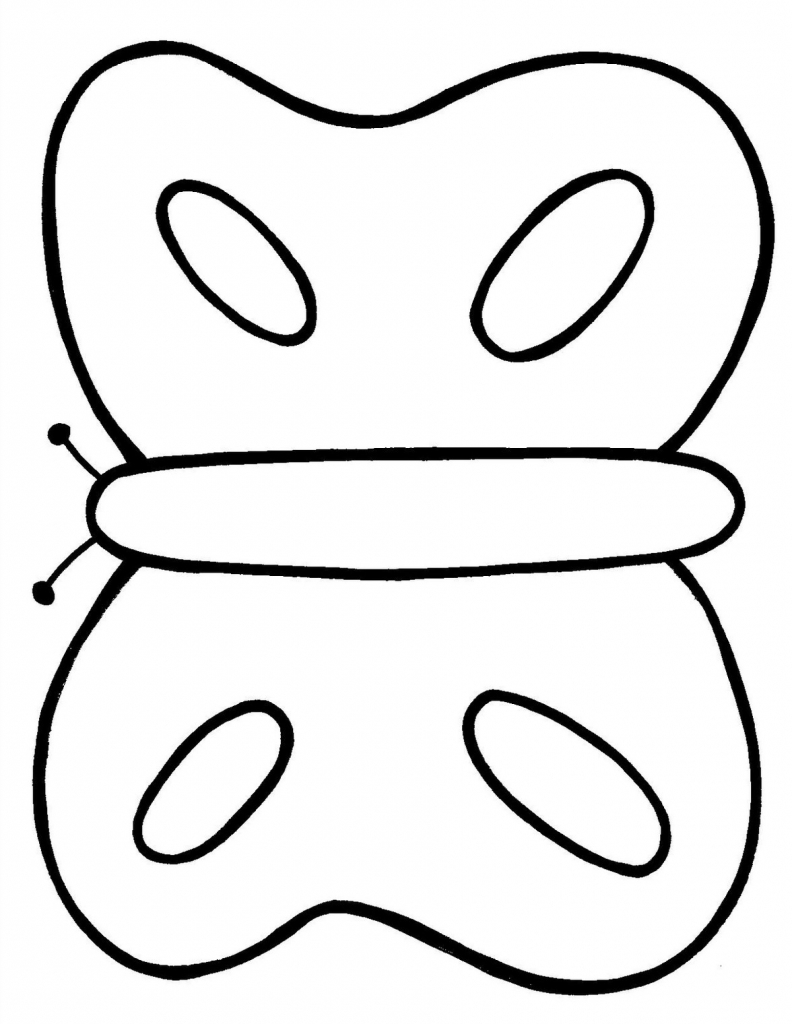 792x1024 Butterfly Drawing Outline Butterfly Drawing Outline Clipart Free