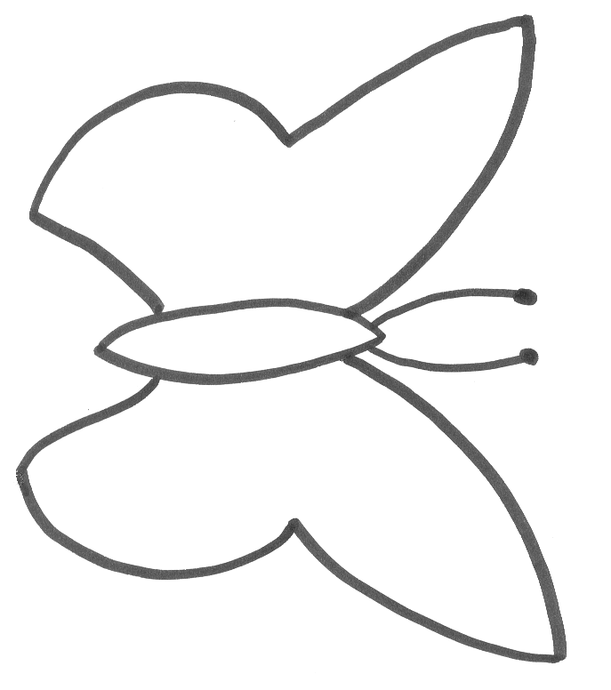 Outline Of Butterfly | Free download on ClipArtMag