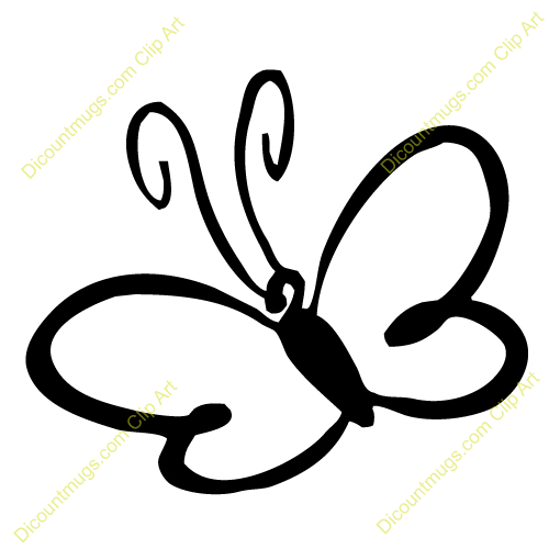 500x500 Butterfly Clipart Easy