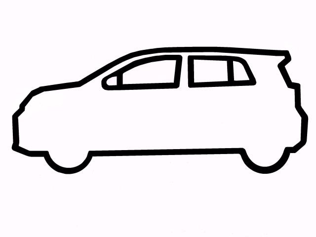 640x480 Car Outline Clipart