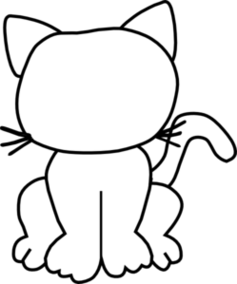 237x284 Cat Outline Clipart