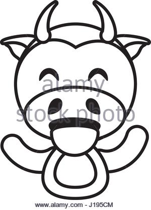 300x418 Cute Baby Cow Cartoon Stock Vector Art Amp Illustration, Vector