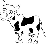 Outline Of Cow | Free download on ClipArtMag