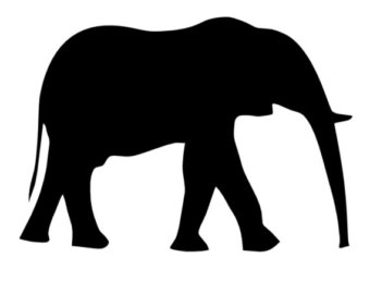 340x270 Elephant Stencil Etsy