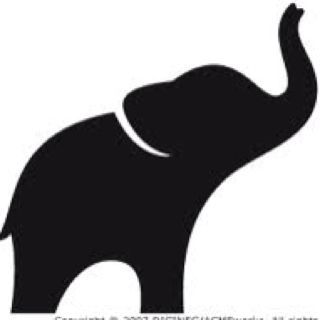 320x320 Clipart Of Elephant Outline
