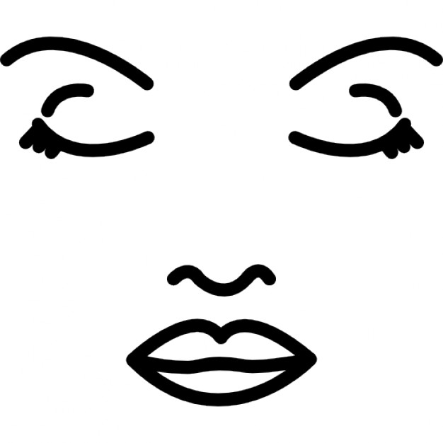 626x626 Face Of A Woman Outline Icons Free Download