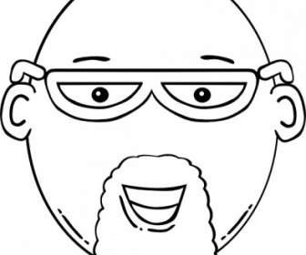 336x280 Man Face World Label Outline Clip Art Vector Clip Art Free Vector