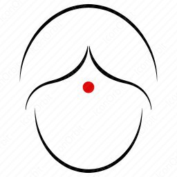 256x256 Outline Woman Face Icon