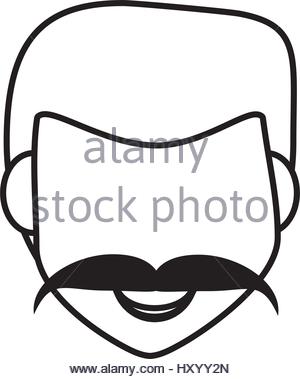 300x379 Face Guy Happy Outline Stock Vector Art Amp Illustration, Vector
