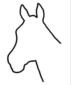 236x283 Horse Head Outline Template (Click Here To Download Horse Head