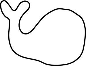 299x228 Whale Clipart Fish Outline