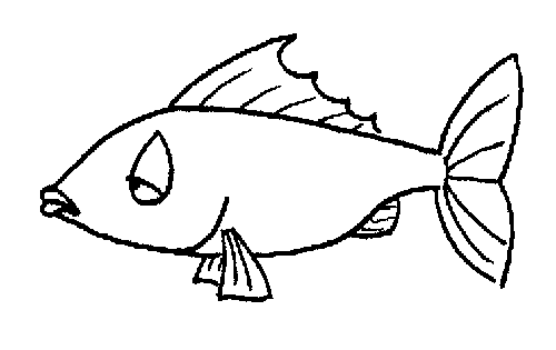 500x315 Image Of Fish Clipart Black And White