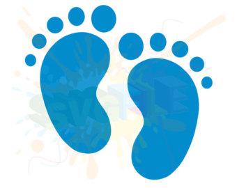 340x270 Baby Footprint Art Etsy