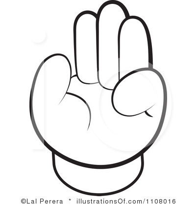 400x420 Helping Hand Outline Clip Art Clipart Panda