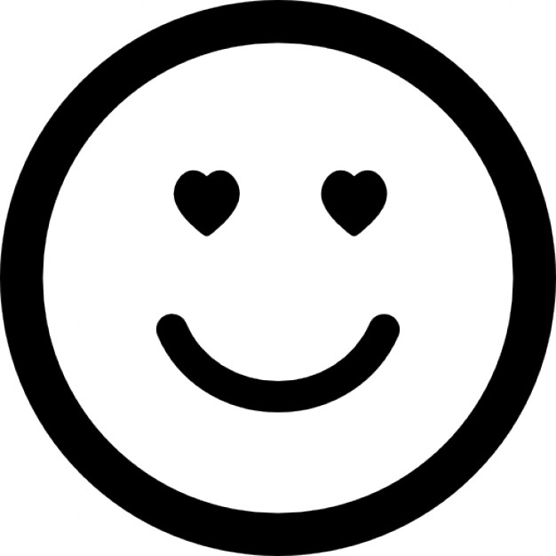 626x626 Emoticon In Love Face With Heart Shaped Eyes In Square Outline
