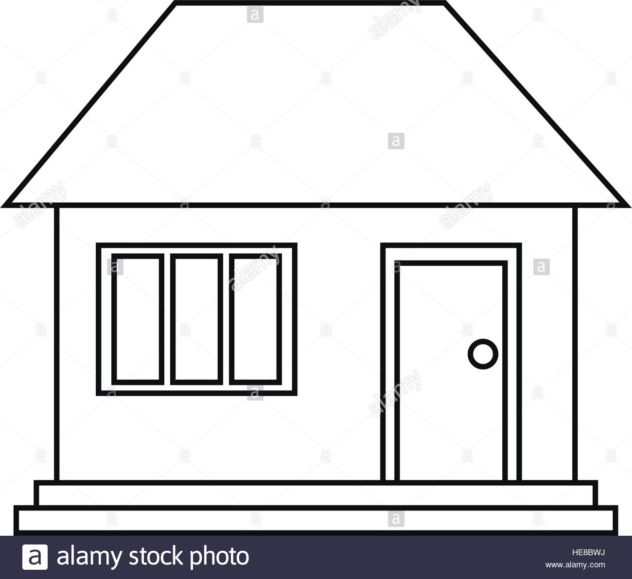 1300x1191 House Home Family Residential Outline Stock Vector Art