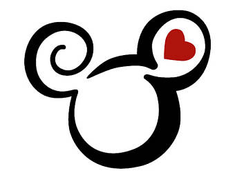 Mickey Mouse Logo Outline