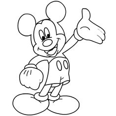 236x236 Mickey Mouse Colouring Pages