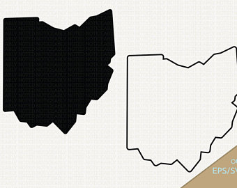 340x270 Ohio Outline Svg Etsy
