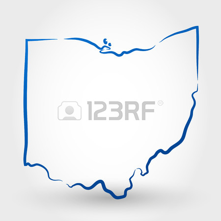 450x450 Map Of Ohio. Map Concept Royalty Free Cliparts, Vectors, And Stock