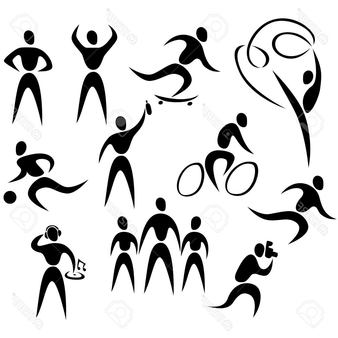1300x1300 Top 10 Clipart Black And White Outline Of Person Active Library