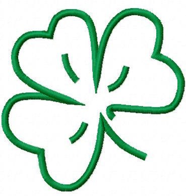 369x388 Outline Of Shamrock