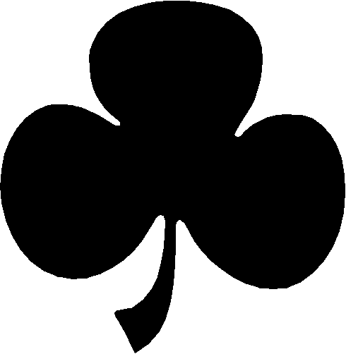 490x502 Black And White Shamrock Clipart 2069752