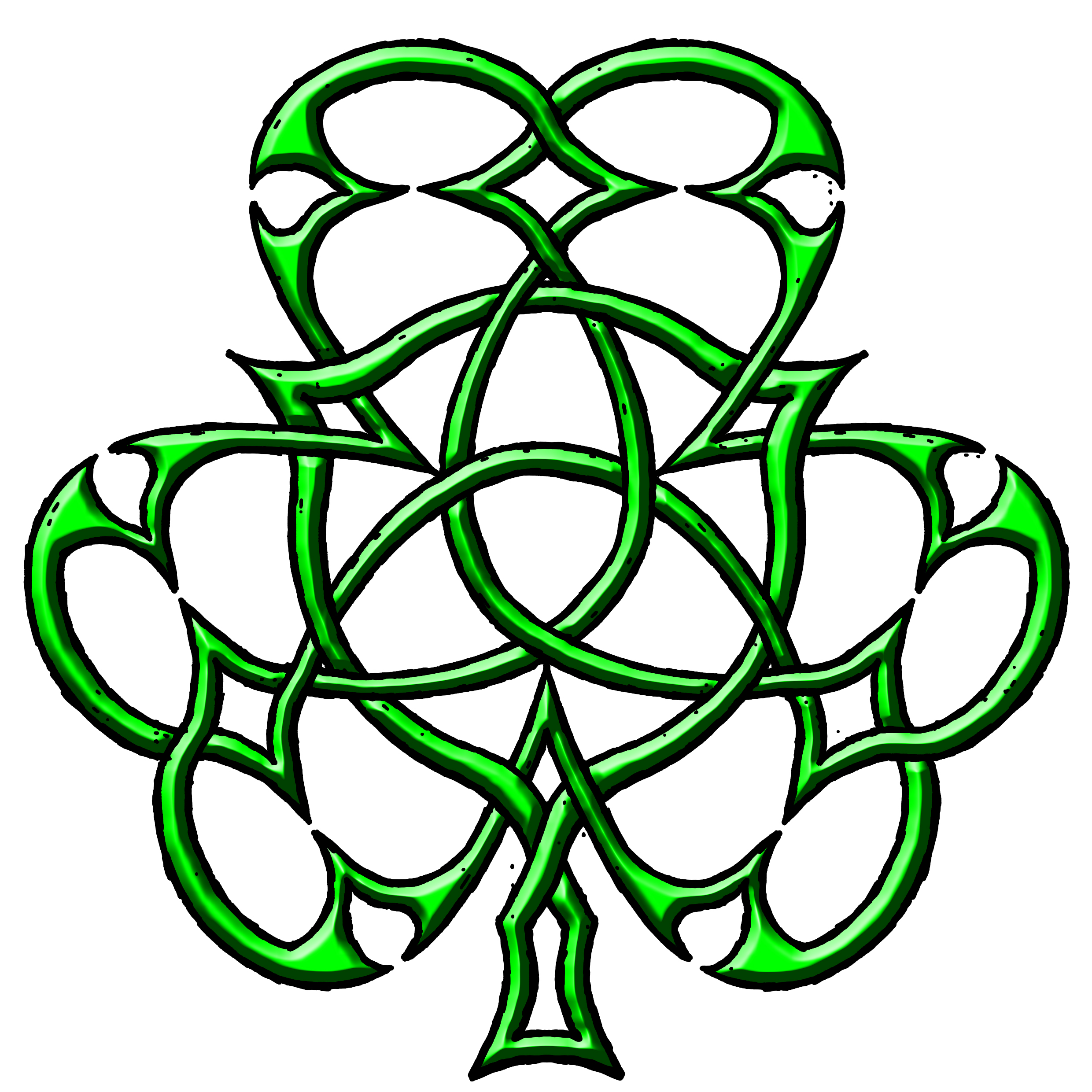 2480x2480 Celtic Shamrock Clipart