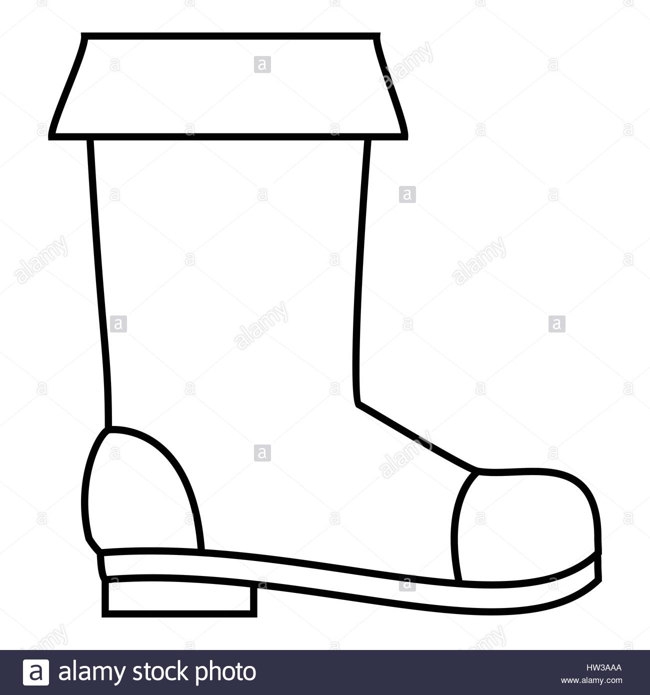 1300x1390 Rubber Boot Icon, Outline Style Stock Vector Art Amp Illustration