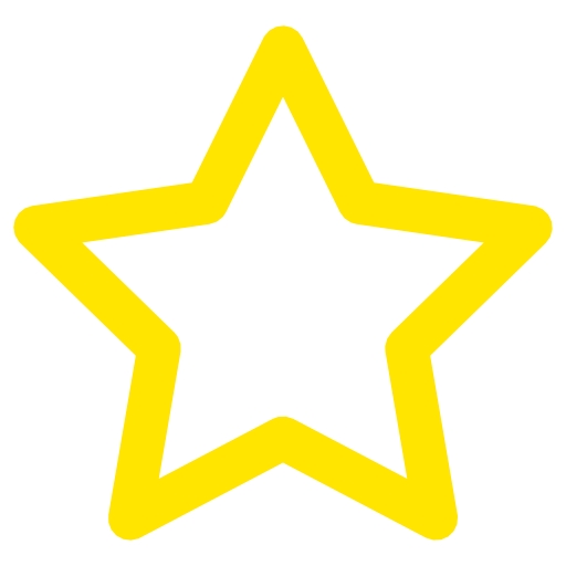 512x512 Free Yellow Outline Star Icon