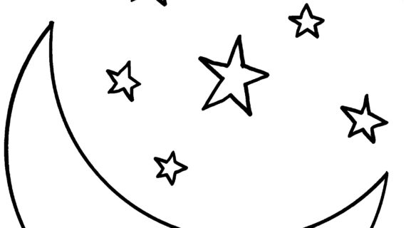 570x320 Moon And Stars Drawing Best Ideas About Crescent Moon Tattoos