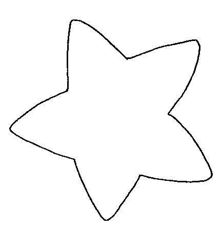 433x449 Star Black And White Clipart