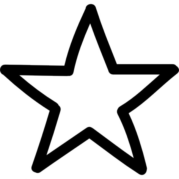 5 звезд на белом фоне