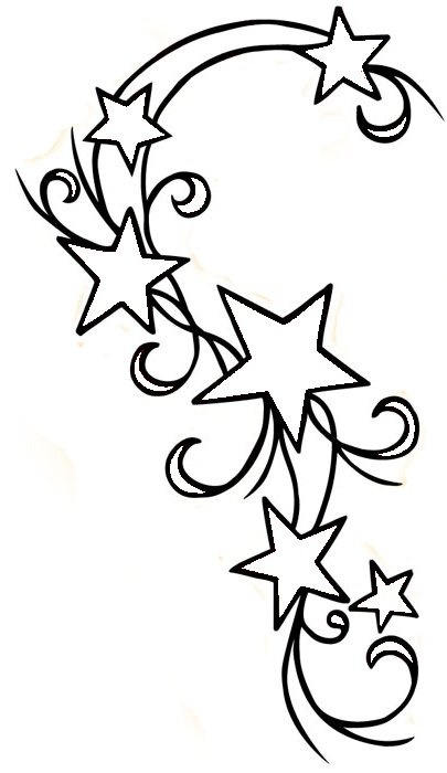 405x700 Drawn Star Outline