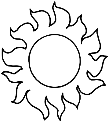 357x400 Sun Outline 2