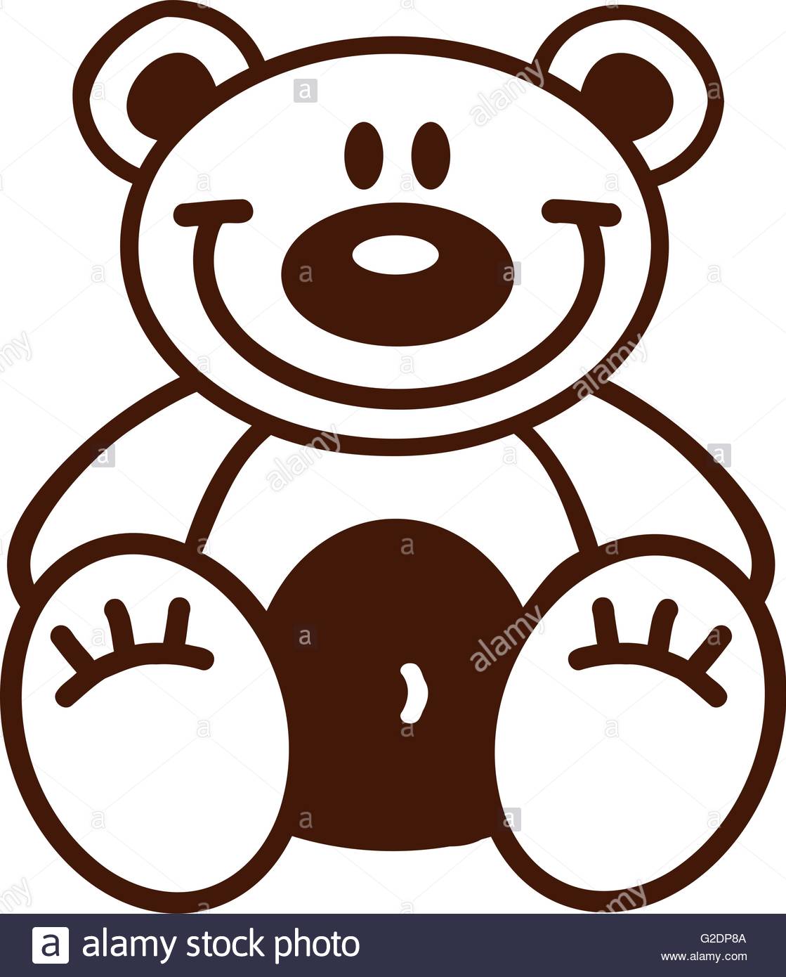 1119x1390 Cartoon Teddy Bear Outline Stock Vector Art Amp Illustration, Vector