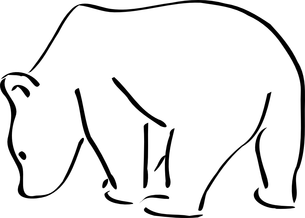 999x716 Teddy Bear Black White Black Bear Outline Clipart Black