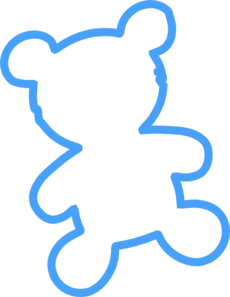 230x297 Bear Outline Clip Art