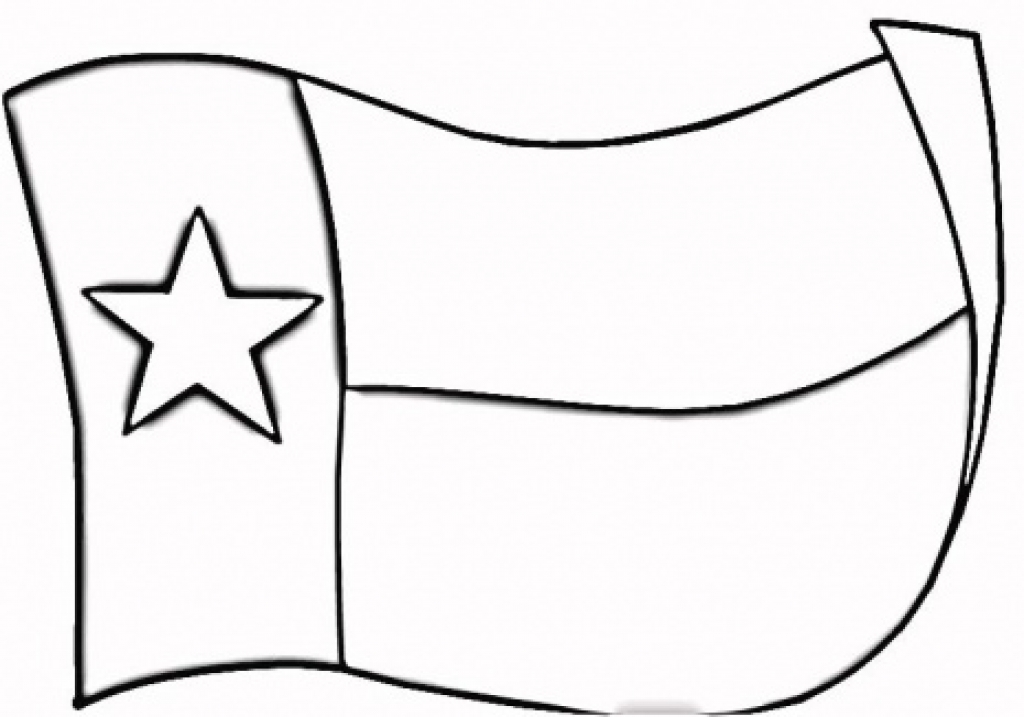 1024x717 Texas Flag Coloring Page Pertaining To Household