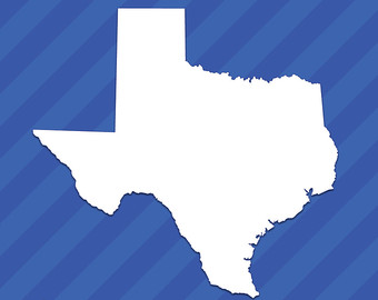 340x270 Texas Mirror Wall Mirror State Outline Silhouette Tx